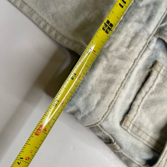 Forever 21 Denim Overall Mini Skirt Bleached M - Picture 11 of 17